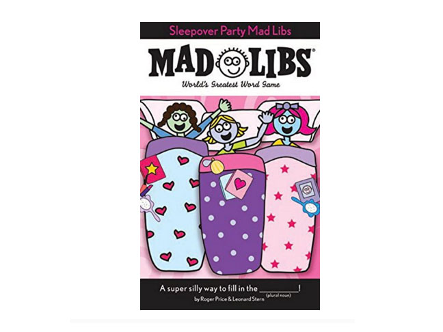 Sleepover Party Mad Libs