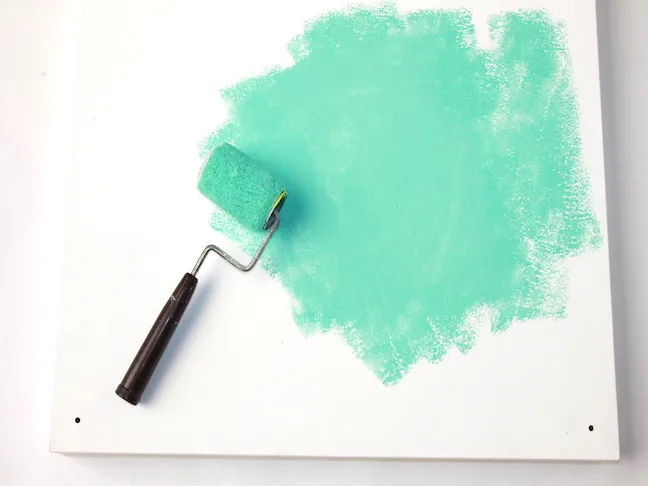 mint green mini paint roller