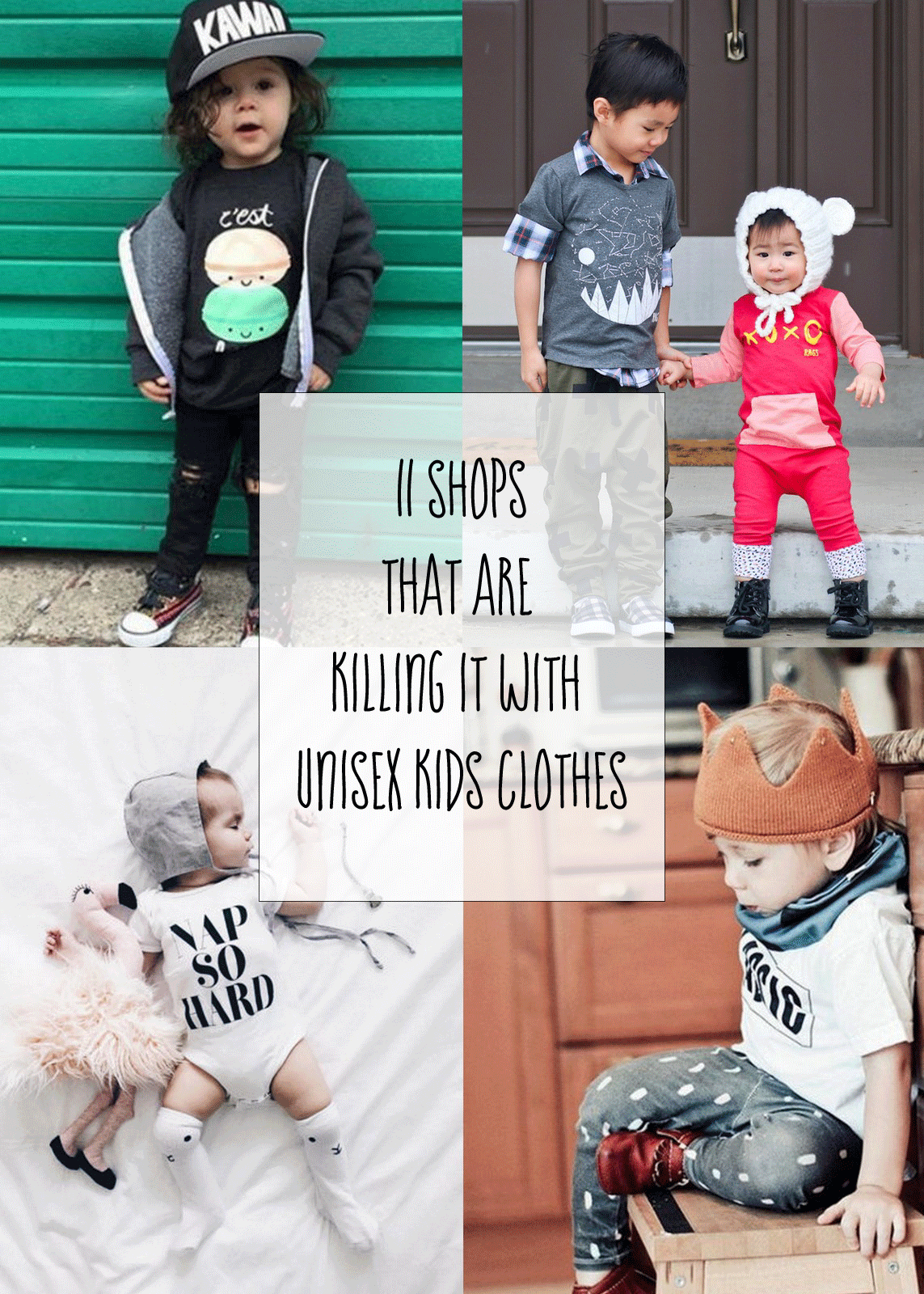 unisex clothes for babies and kids