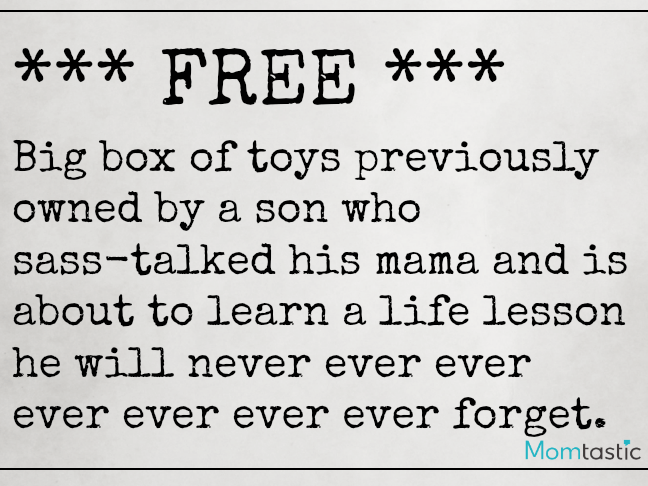 Want Ads Moms Would Love to Make on @ItsMomtastic by @letmestart | Free Toys Funny Want Ads for parents and LOLs for moms