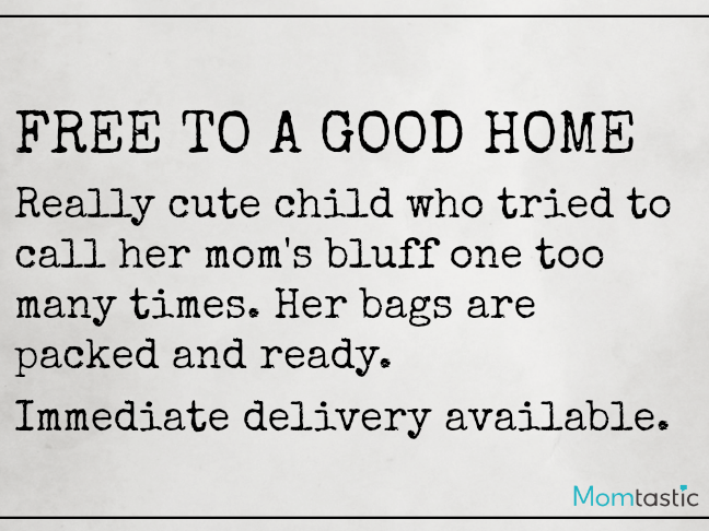 Want Ads Moms Would Love to Make on @ItsMomtastic by @letmestart | Free to a Good Home Funny Want Ads for parents and LOLs for moms