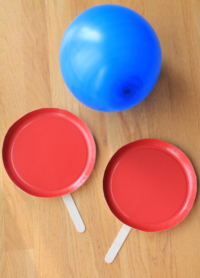 balloon paper plates popsicle sticks