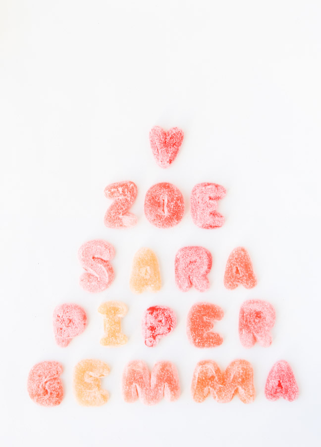 DIY Alphabet Gummy Letter Candies