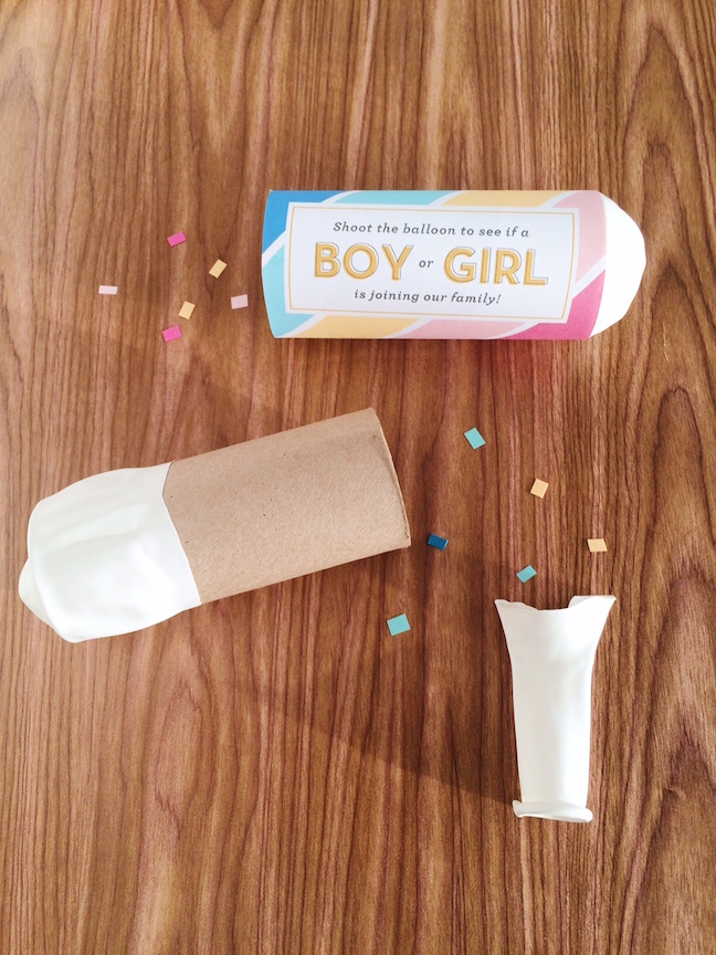 DIY Gender Reveal Confetti Cannons | Shauna Younge