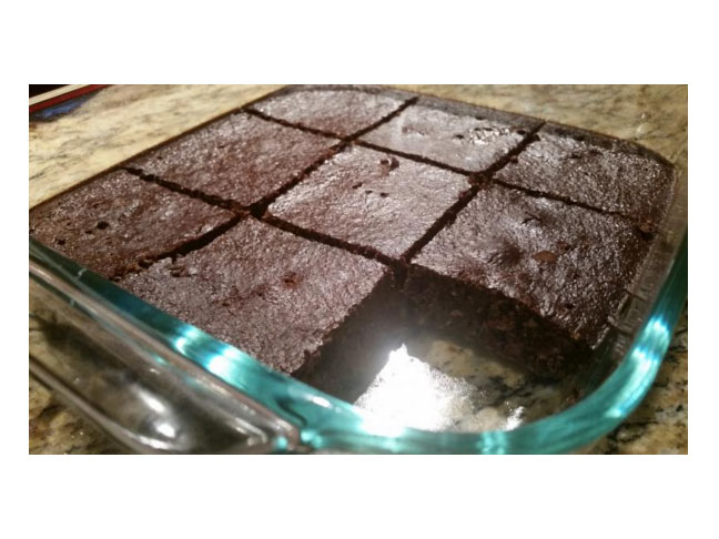 brownies cut in squares