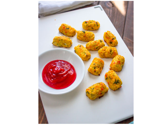 baked cauliflower tater tots