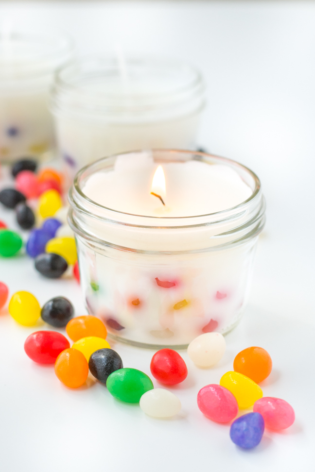 jelly bean candle