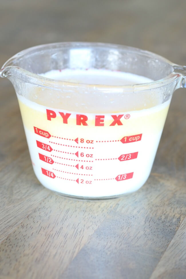 melted butter pyrex