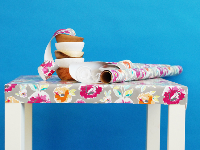 floral wrapping paper tablecloth