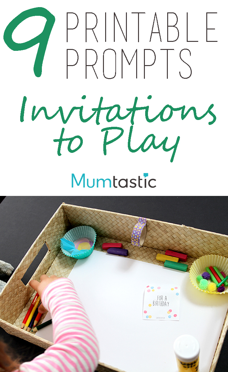 9 printable prompts for invitations to play