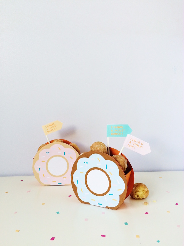 DIY Donut Hole Favor Box | Shauna Younge