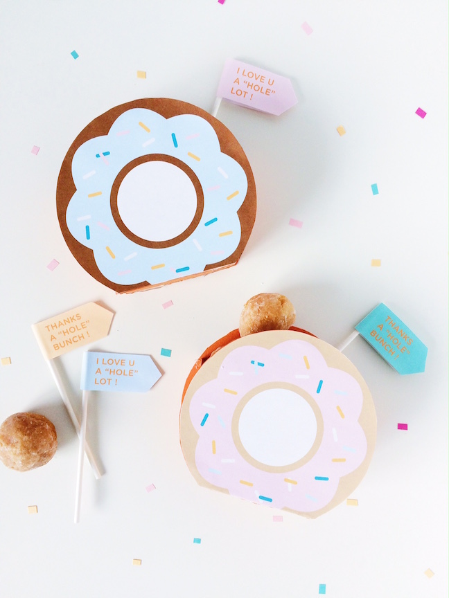DIY Donut Hole Favor Box | Shauna Younge