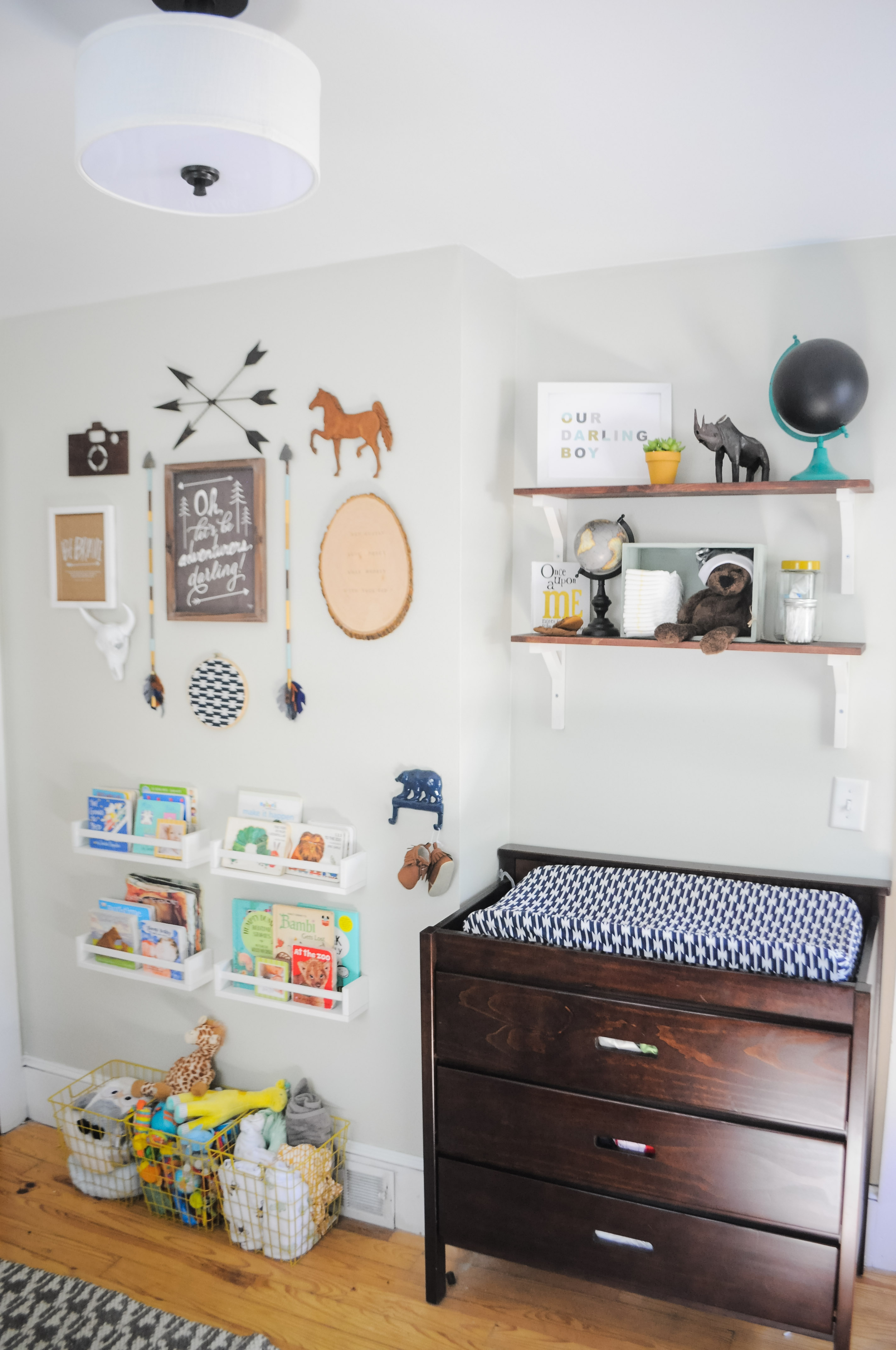 nursery gallery wall boys room