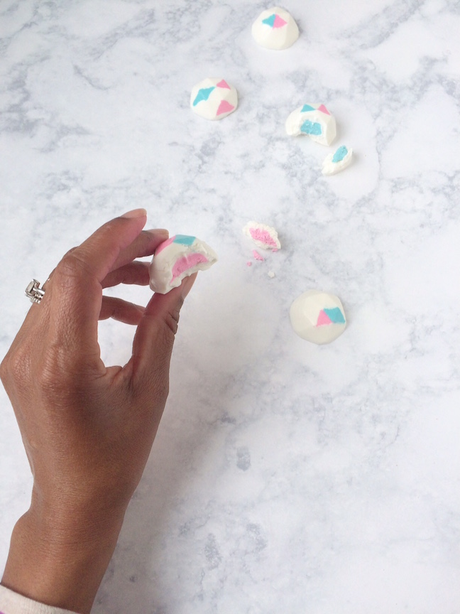 DIY Geometric Gender Reveal Truffles | Shauna Younge