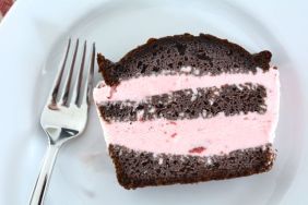 Chocolate Strawberry Ice Cream Layer Cake