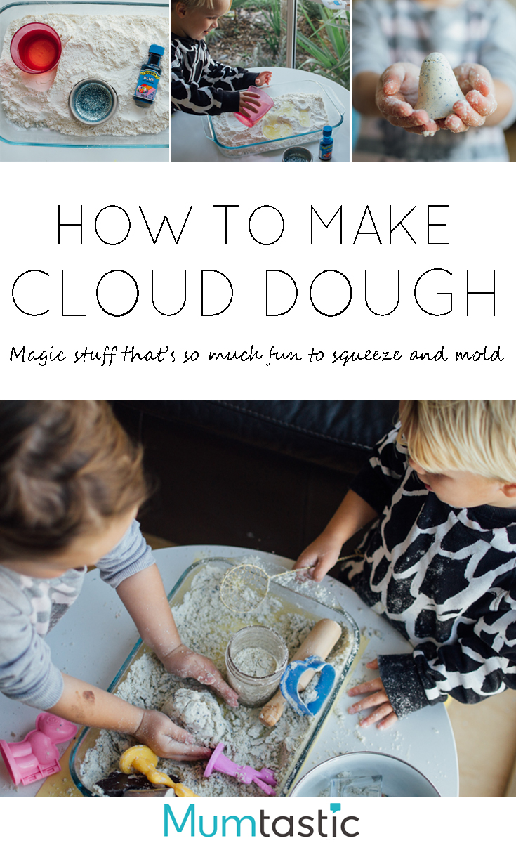 How to make cloud dough - magic stuff that's fun to squeeze