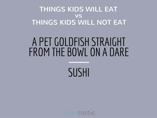 Things Kids Will Eat vs Things Kids Will Not Eat is a funny list for every mom who can relate Parenting humor on @ItsMomtastic by @letmestart