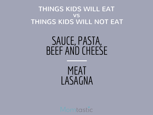 Things Kids Will Eat vs Things Kids Will Not Eat is a funny list for every mom who can relate Parenting humor on @ItsMomtastic by @letmestart