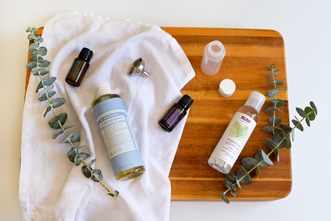 castile soap and essential oils