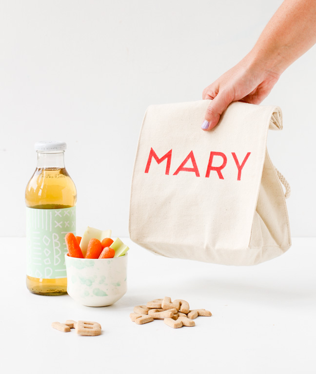 Back to School Message Lunch Bags DIY