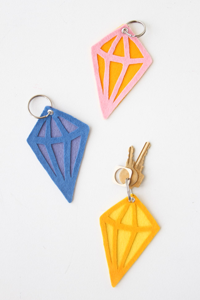 DIY Geometric Keychains and Bag Tags