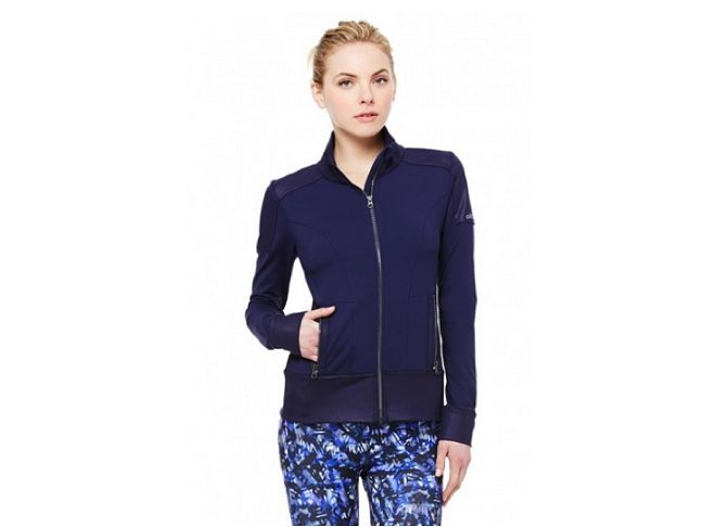 alo yoga navy blue jacket