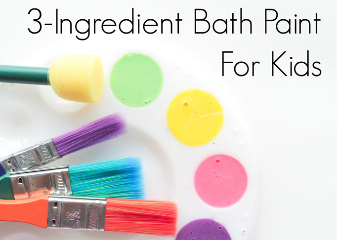 3 Ingredient bath paint for kids
