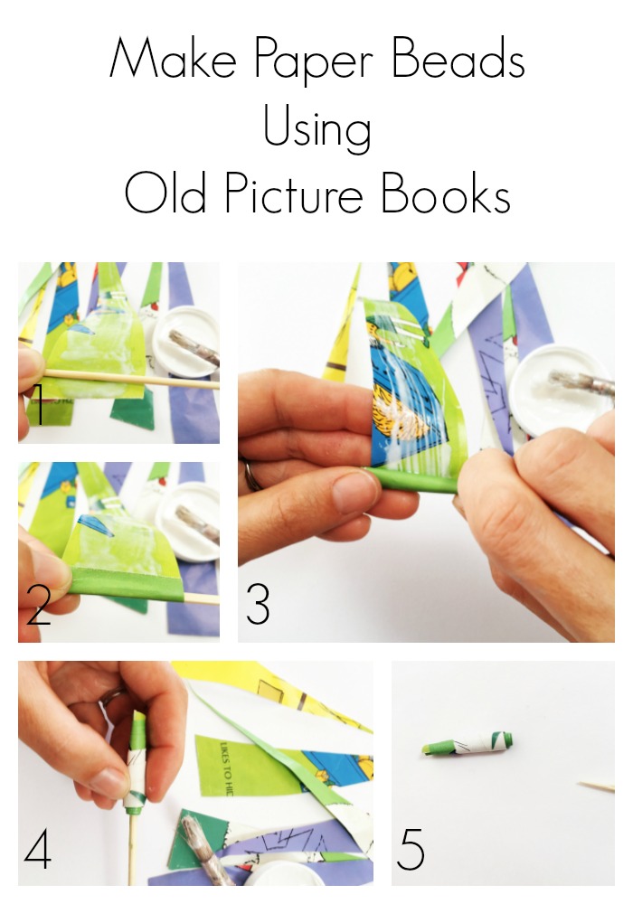 Make Paper Beads out of Picture Books