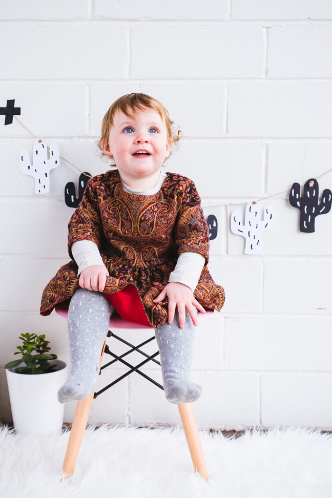 DIY: black and white cactus garland kids craft