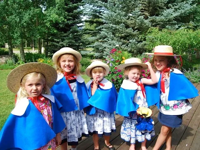girls-madeline-blue-cape-straw-hat-birthday-party