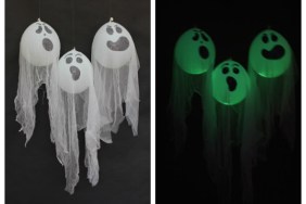 glow in the dark balloon halloween ghosts