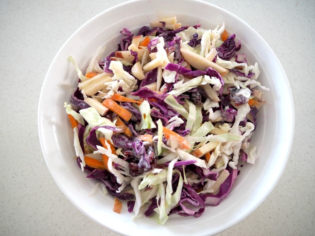 Apple and Cranberry Coleslaw