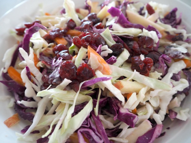 Apple and Cranberry Coleslaw