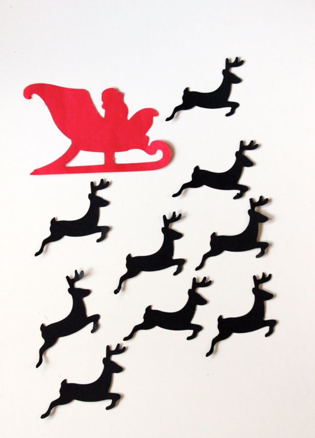 reindeer-silhouette-santa-sleigh
