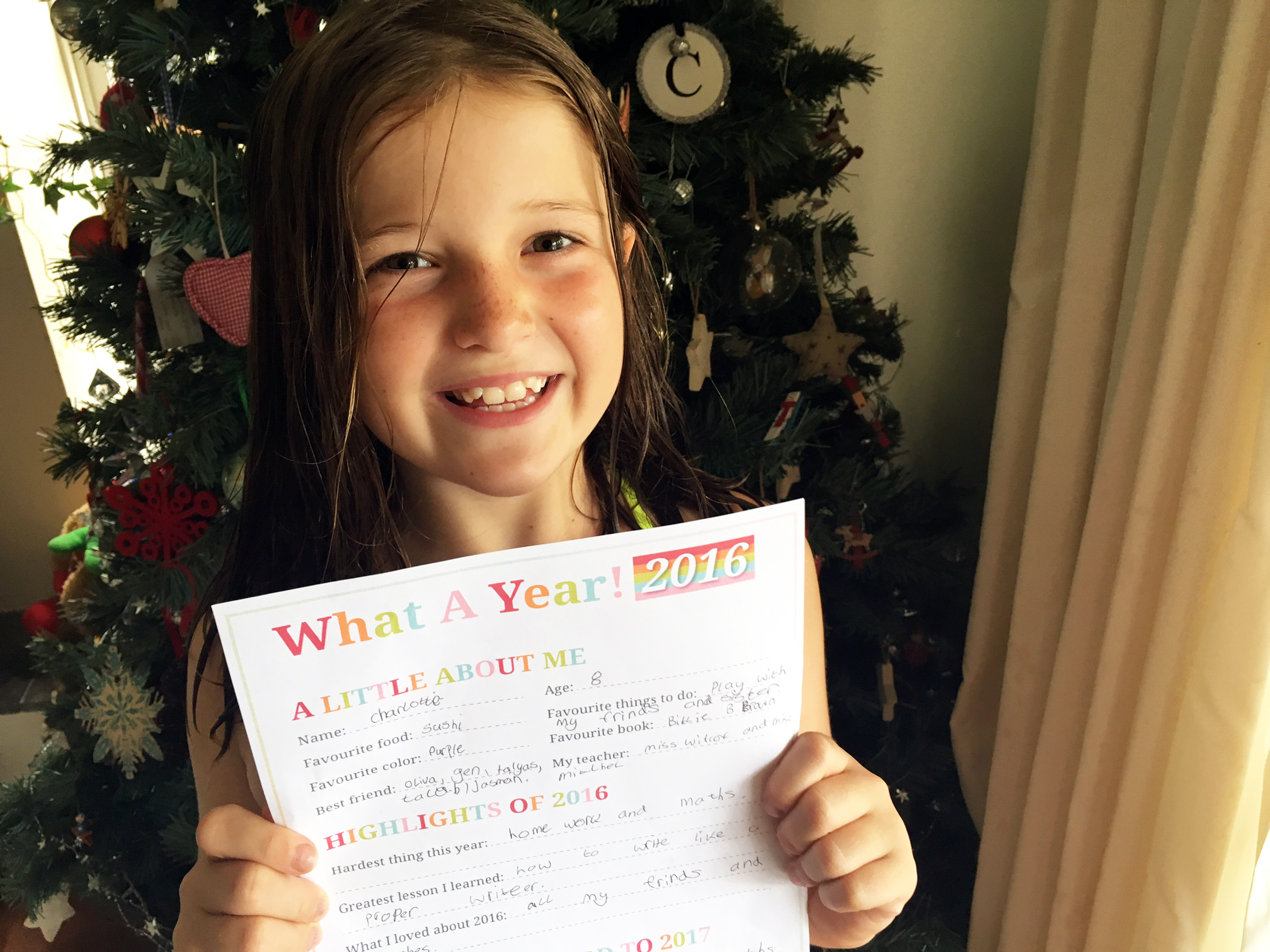 New Year Resolutions for Kids - happy