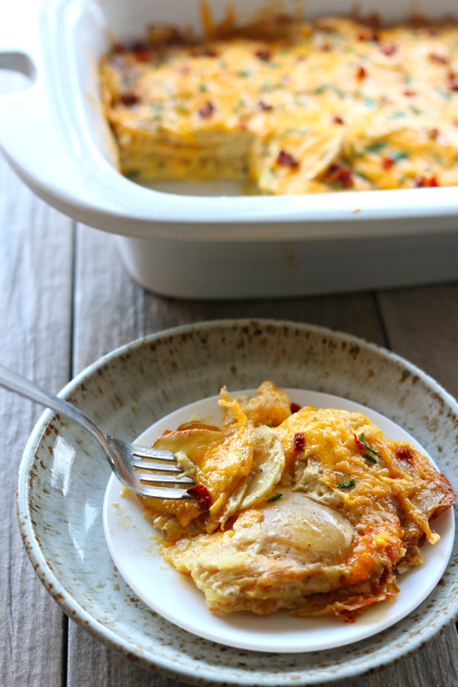 recipe for crockpot scalloped potatoes with bacon