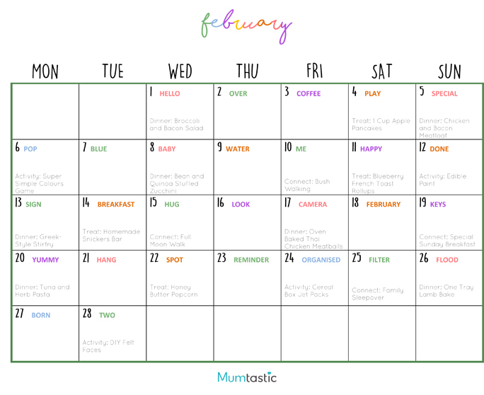 Click to Print - February 2017 Calendar