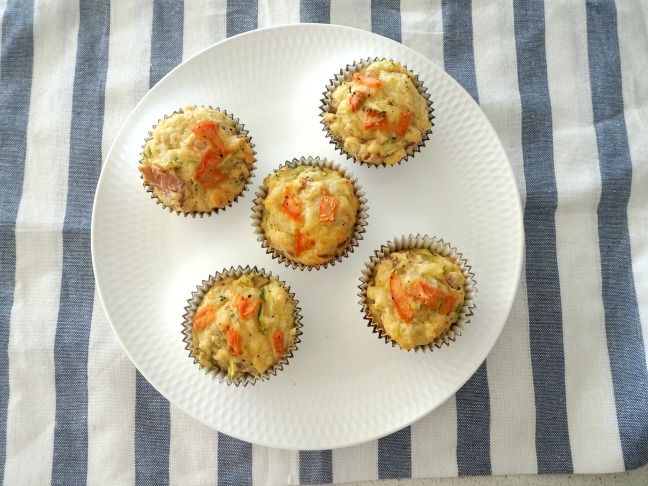 Ham and Zucchini Muffins