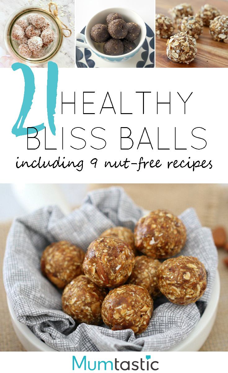 21 Healthy Bliss Balls Recipes - with nut-free options for lunch boxes