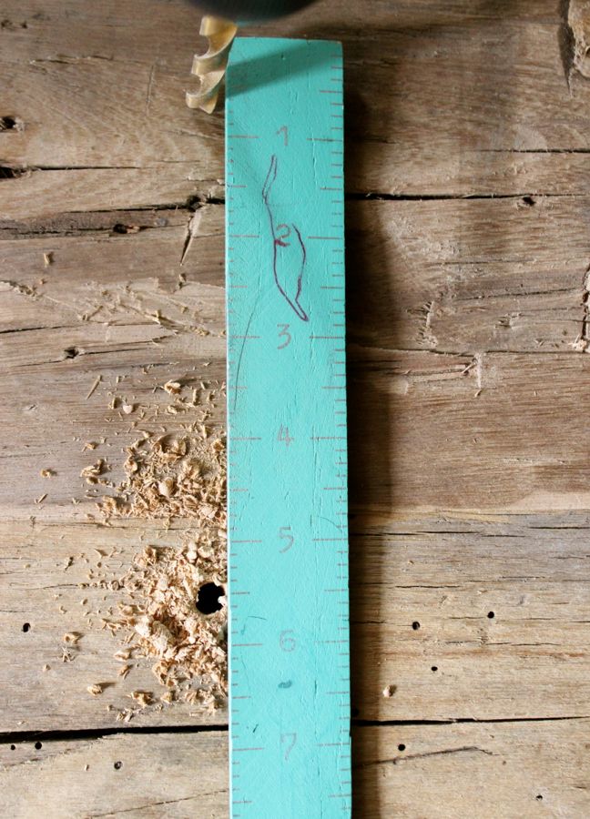 teal ruler wood