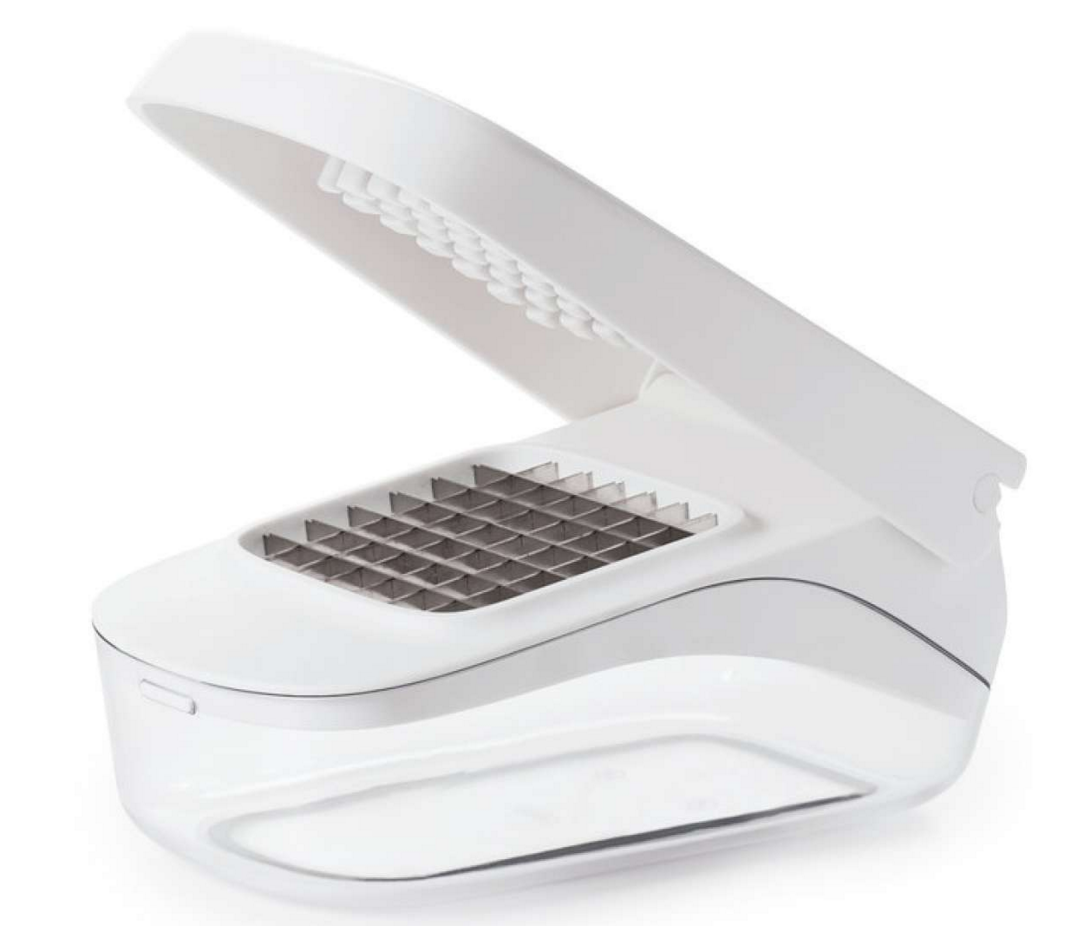 white plastic vegetable chopper