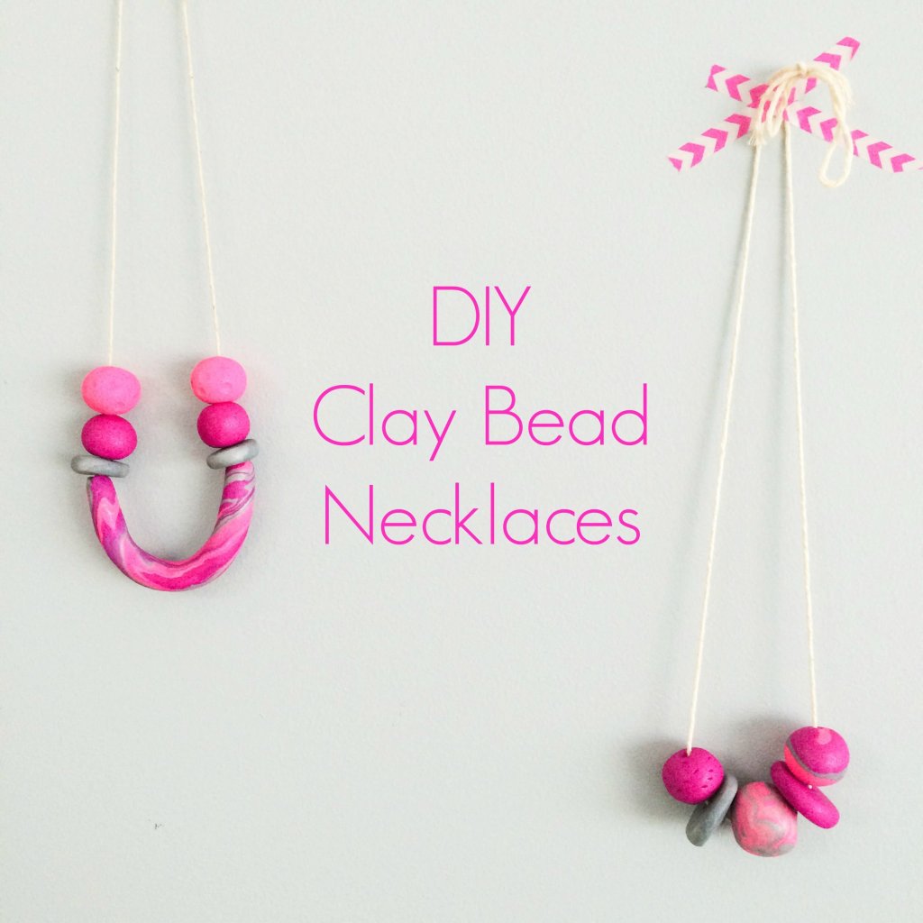 DIY Clay Bead Necklaces