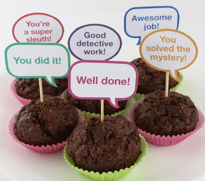 Find the cakes at the end of the scavenger hunt you can create with these free printable clues