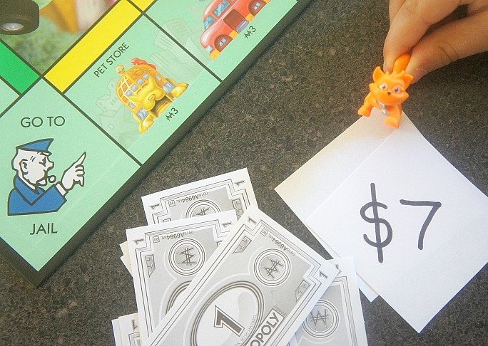 Games to play using Monopoly Junior money