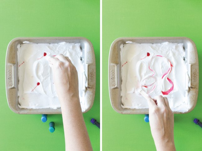 How to Marble Paper with Shaving Cream