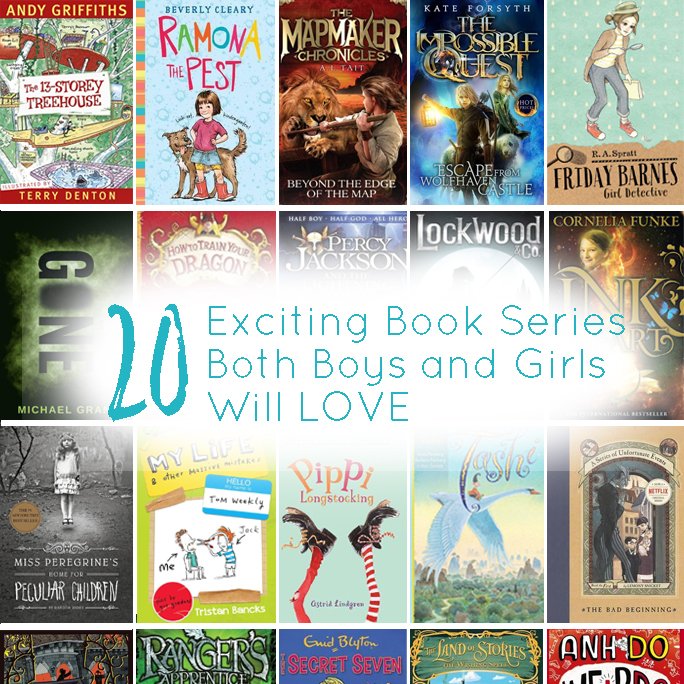 20 Book Series that Boys and Girls Both Love - feature