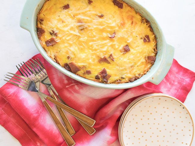 Bacon, Egg and Hashbrown Breakfast Casserole