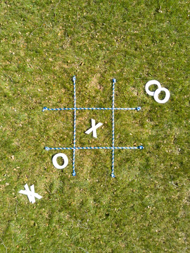 Make a Tic-Tac-Toe Board Out Of Backyard Finds