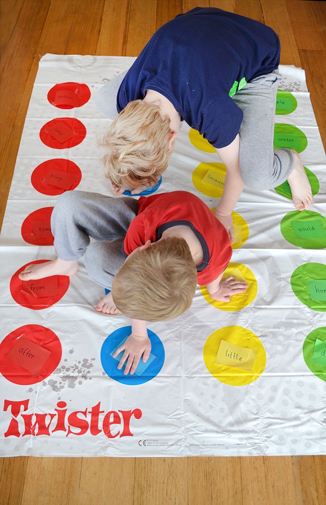 Play Spelling Twister! Make learning spelling words fun with Twister