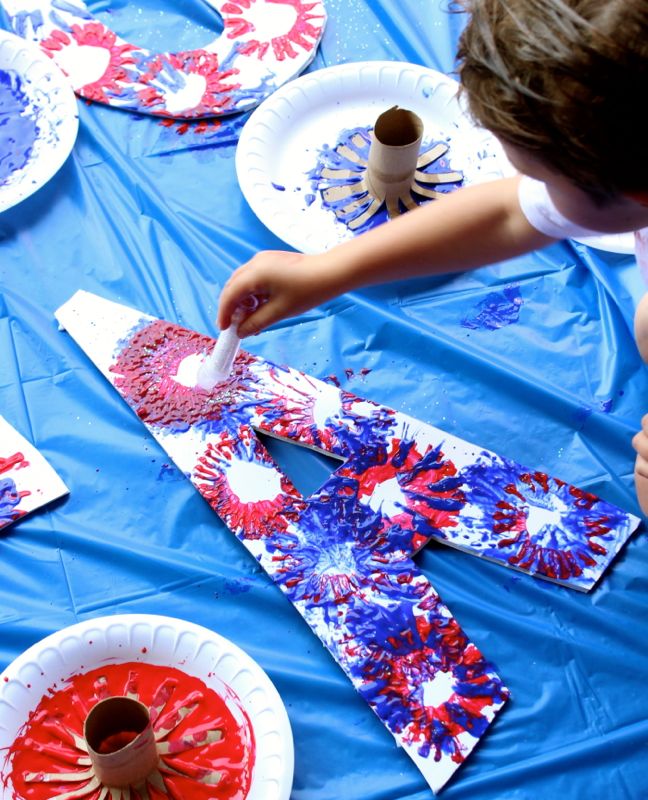 red-white-blue-fireworks-sparkles-art-project